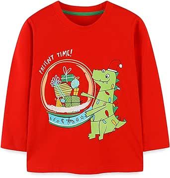 Kadola Toddler Girl Jacket Baby Toddler Boy's Cotton Crewneck Sweatshirt Long Sleeve Pullover Christmas Clothing 1 To 7Y