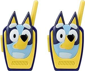 ekids Bluey Toy Walkie Talkies for Kids, Indoor and Outdoor Toys for Kids and Fans of Bluey Toys for Boys and Girls